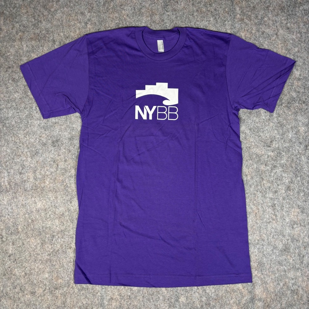 American Apparel T-Shirt Mens M Purple Bodyboarding NYBB New York Graphic Tee